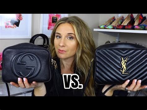 ysl blogger vs gucci disco|GUCCI SOHO DISCO BAG VS YSL LOU CAMERA BAG .